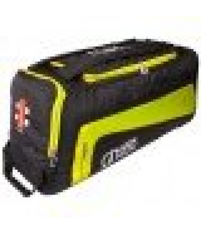 Gray Nicolls GN 300 Wheelie Holdall - Black / Fluo Yellow